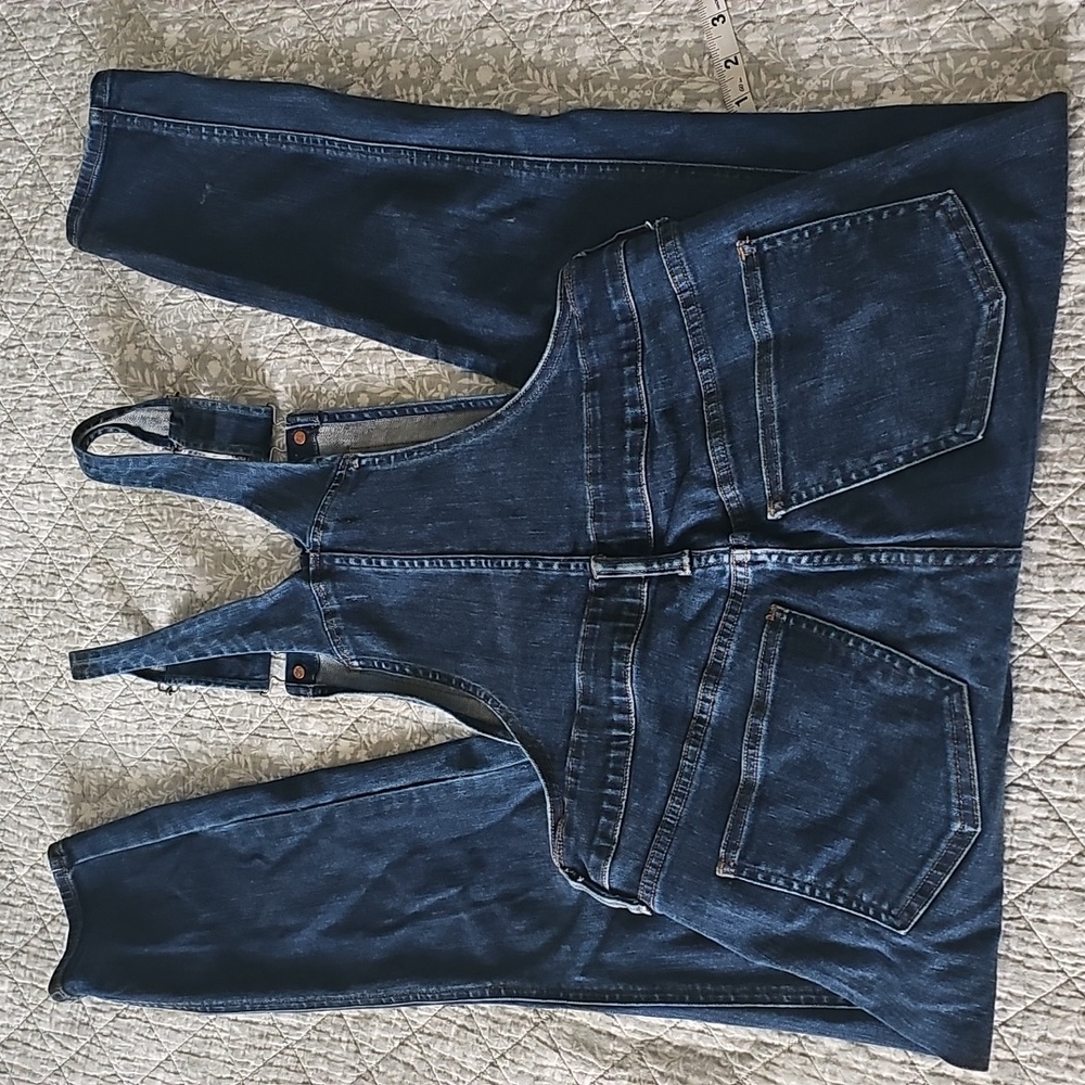 Madewell Blue Denim Overalls Jump Suit